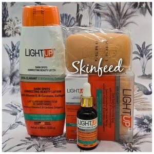 LIGHT UP DARK SPOT CORRECTING Lotion 400ml, Soap , cream and serum 3 in 1 set